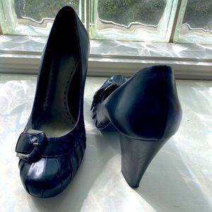 Black chunky heels by BCBgirls.